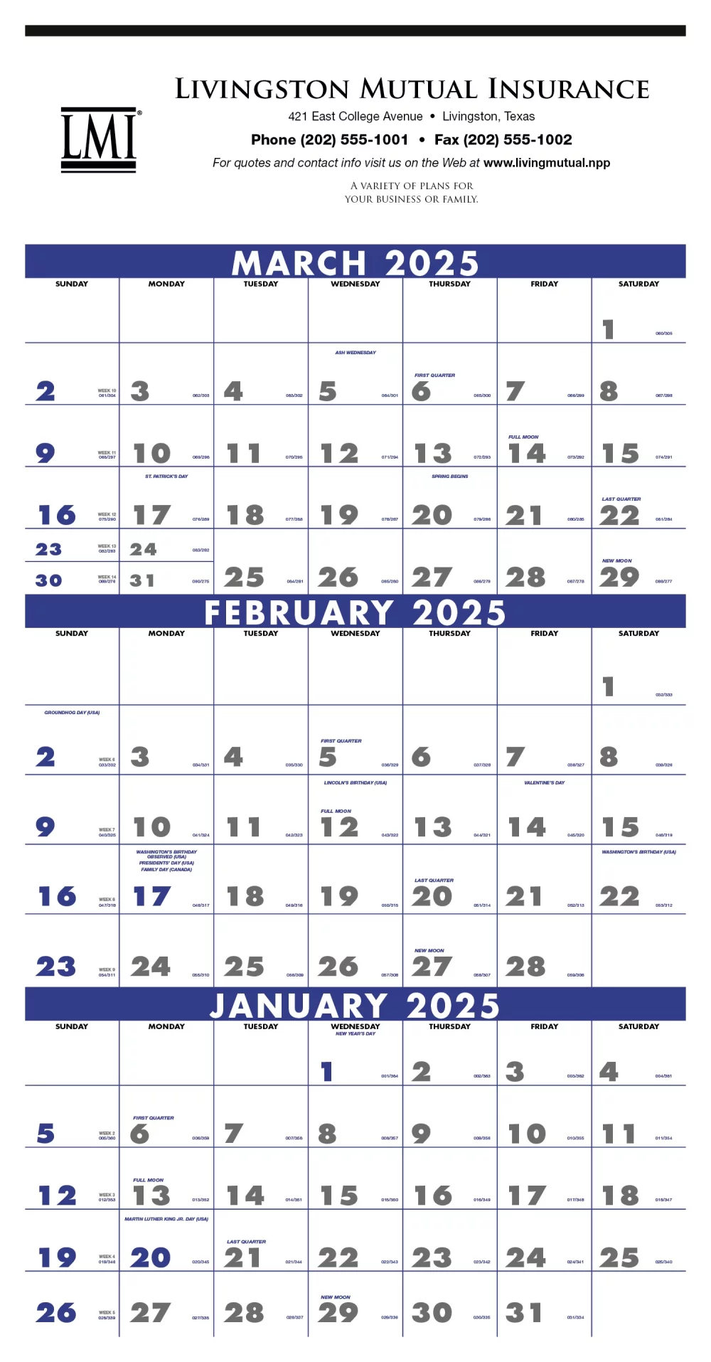 3-Month Planner (4-Sheet)