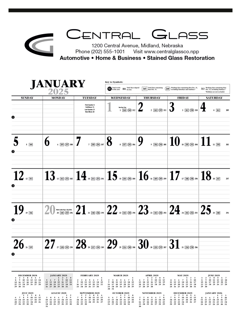 Grand calendrier de l'entrepreneur