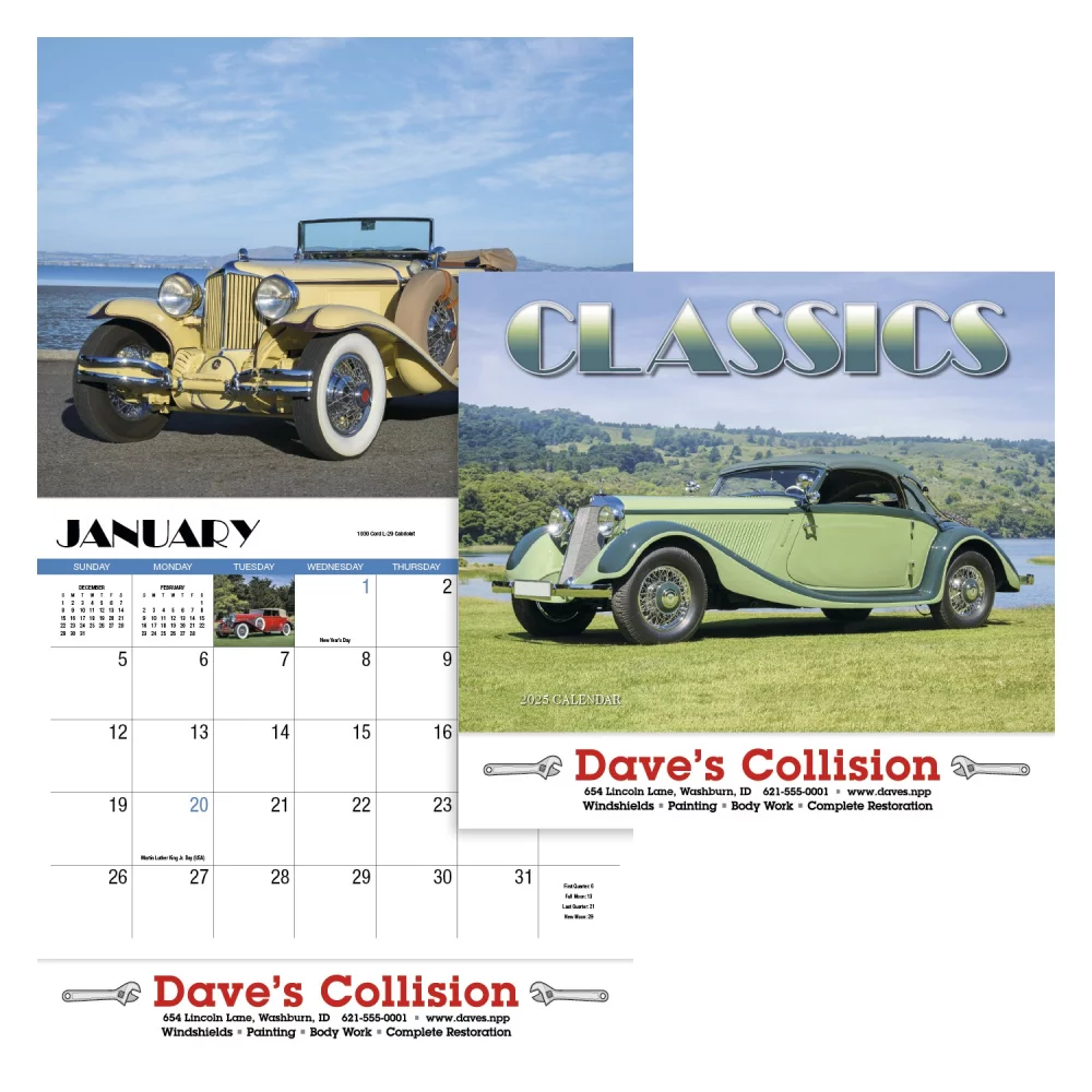 Calendrier de rendez-vous classique - Agrafé