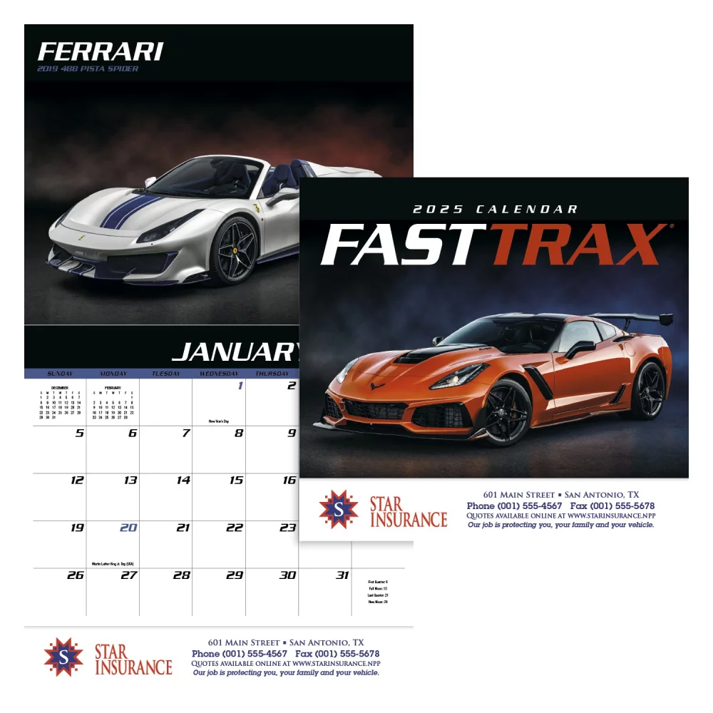 Calendrier de rendez-vous Fast Trax® - Agrafé