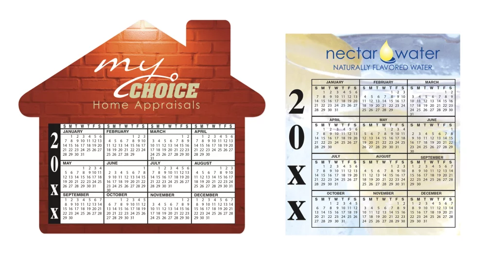 Aimant calendrier de 20 mil.