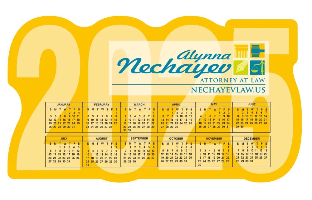 Aimant de calendrier extra large de 20 mil.