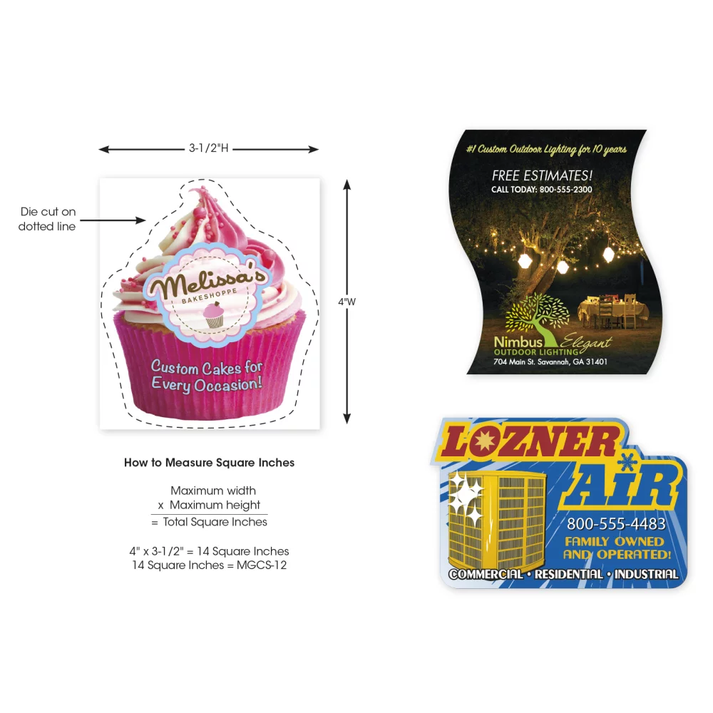 30 millions d'aimants personnalisés en forme de 6,01 à 8 pouces carrés.