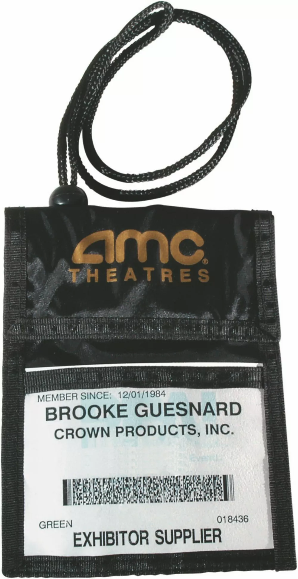 Porte-badge pour salon professionnel