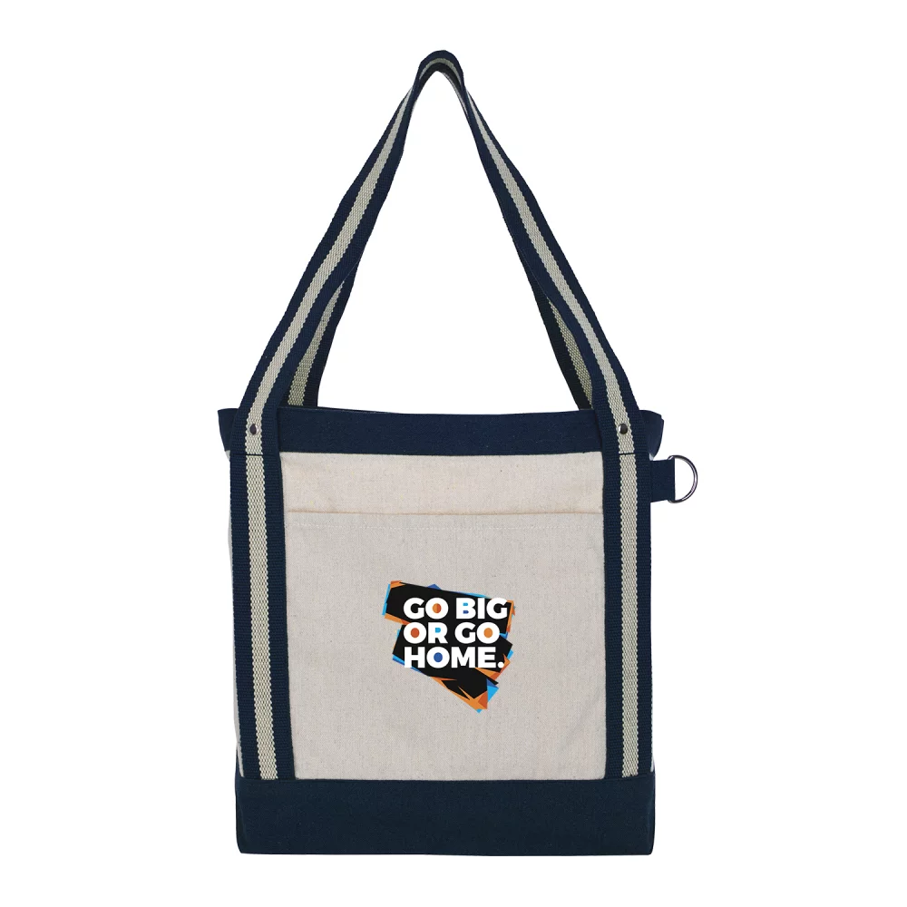V Natural™ Striped Recycled Cotton Boat Tote