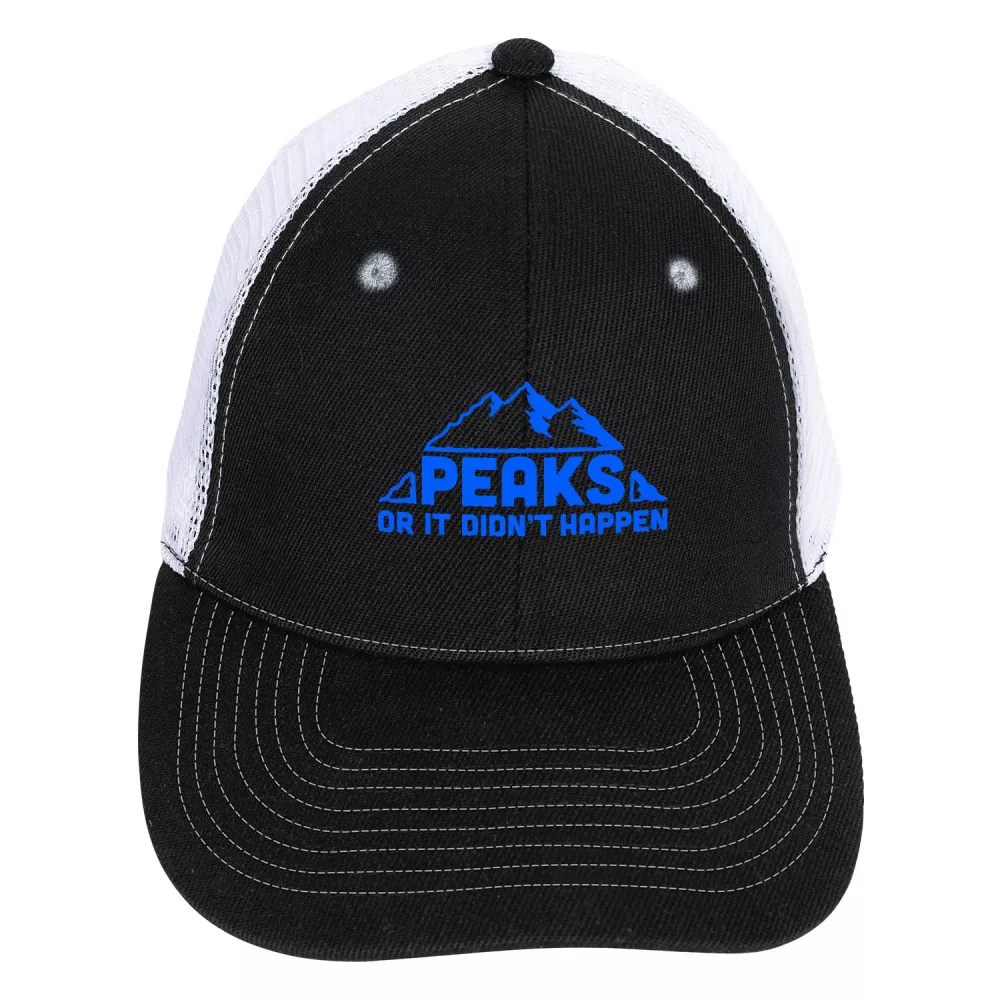 Casquette snapback en maille à profil moyen