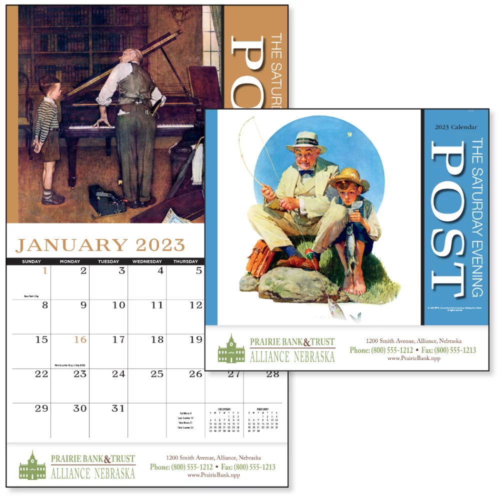 Saturday Evening Post Appointment Calendar - Stapled