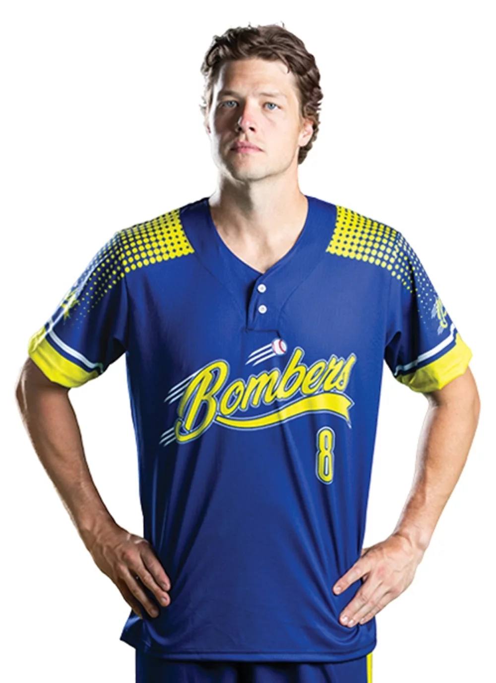 Maillot de baseball à deux boutons