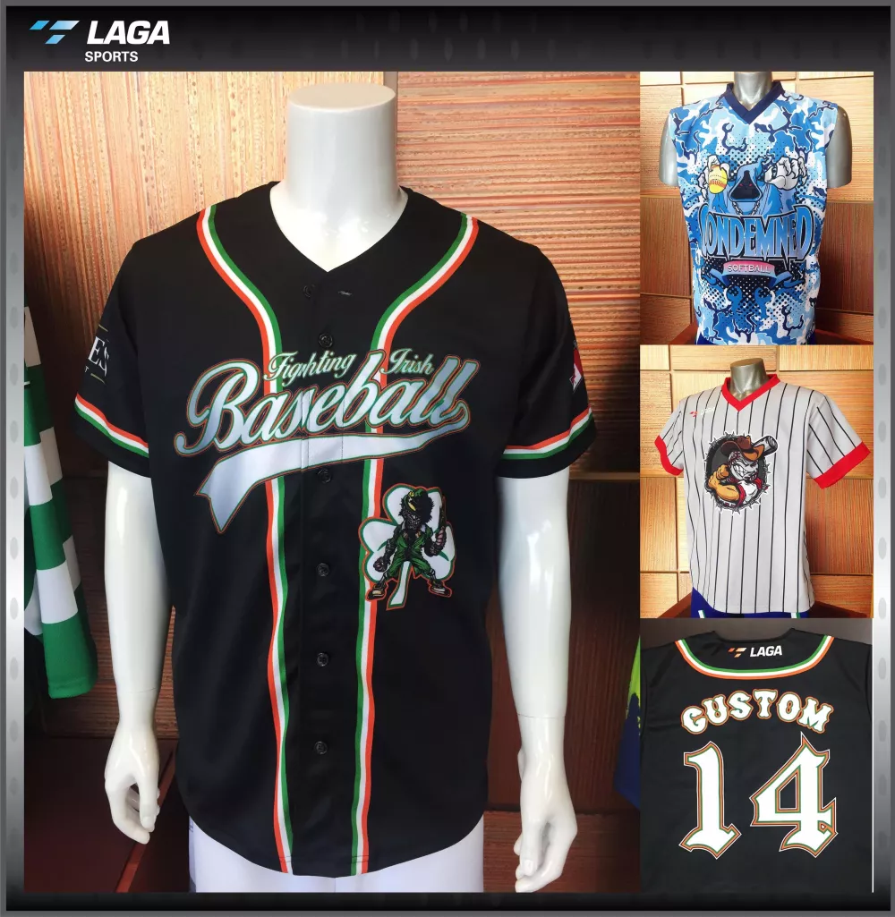 Maillot de baseball à boutons personnalisé