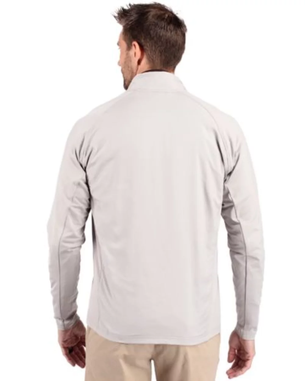 Cutter & Buck Adapt Eco Knit Hybrid Recycled Mens Big & Tall Full Zip Jacket