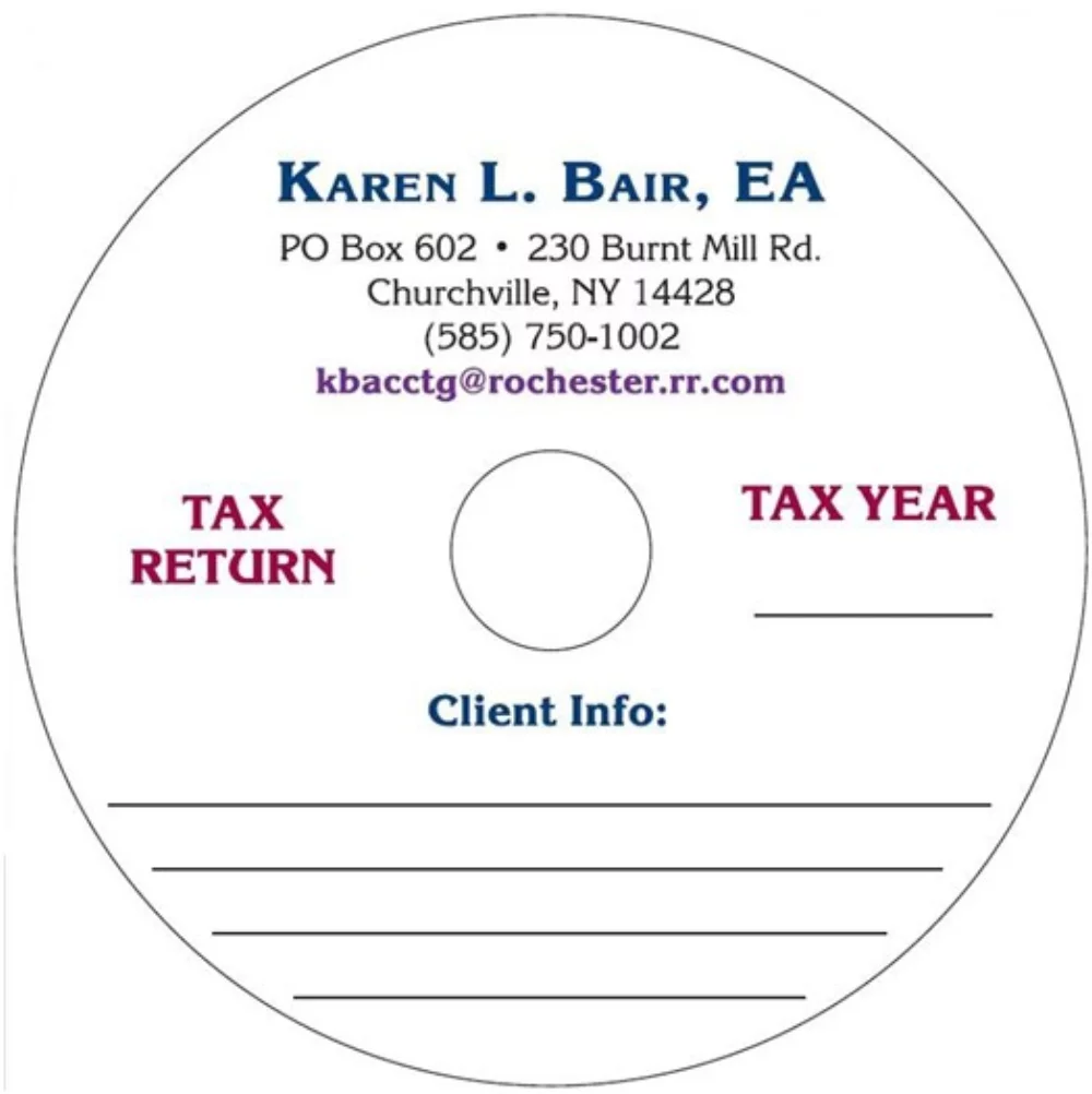 CD-R, Disks, 5" for Tax Industry