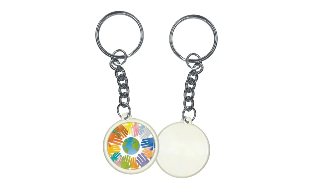 Button - Round 1'' Key Holder - Printed digitally 4 color process