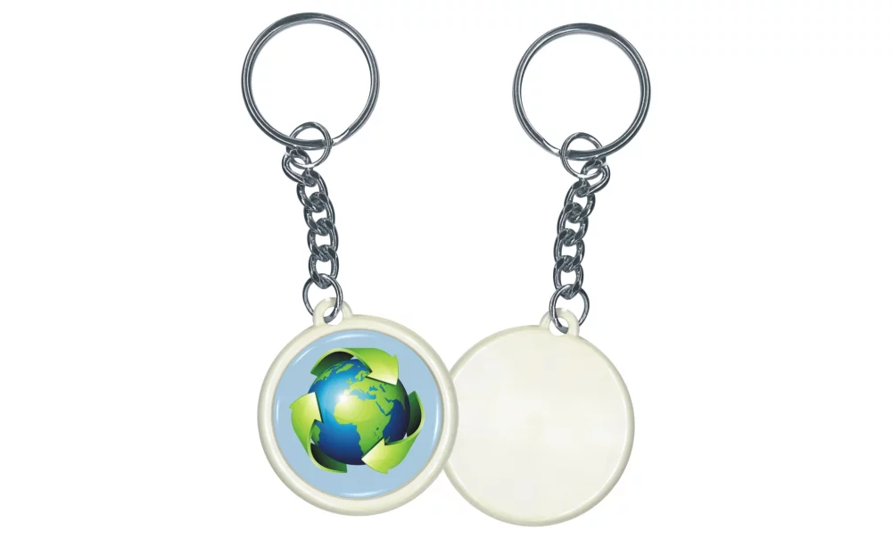 Button - Round 1- 1/4'' Key Holder - Printed digitally 4 color process