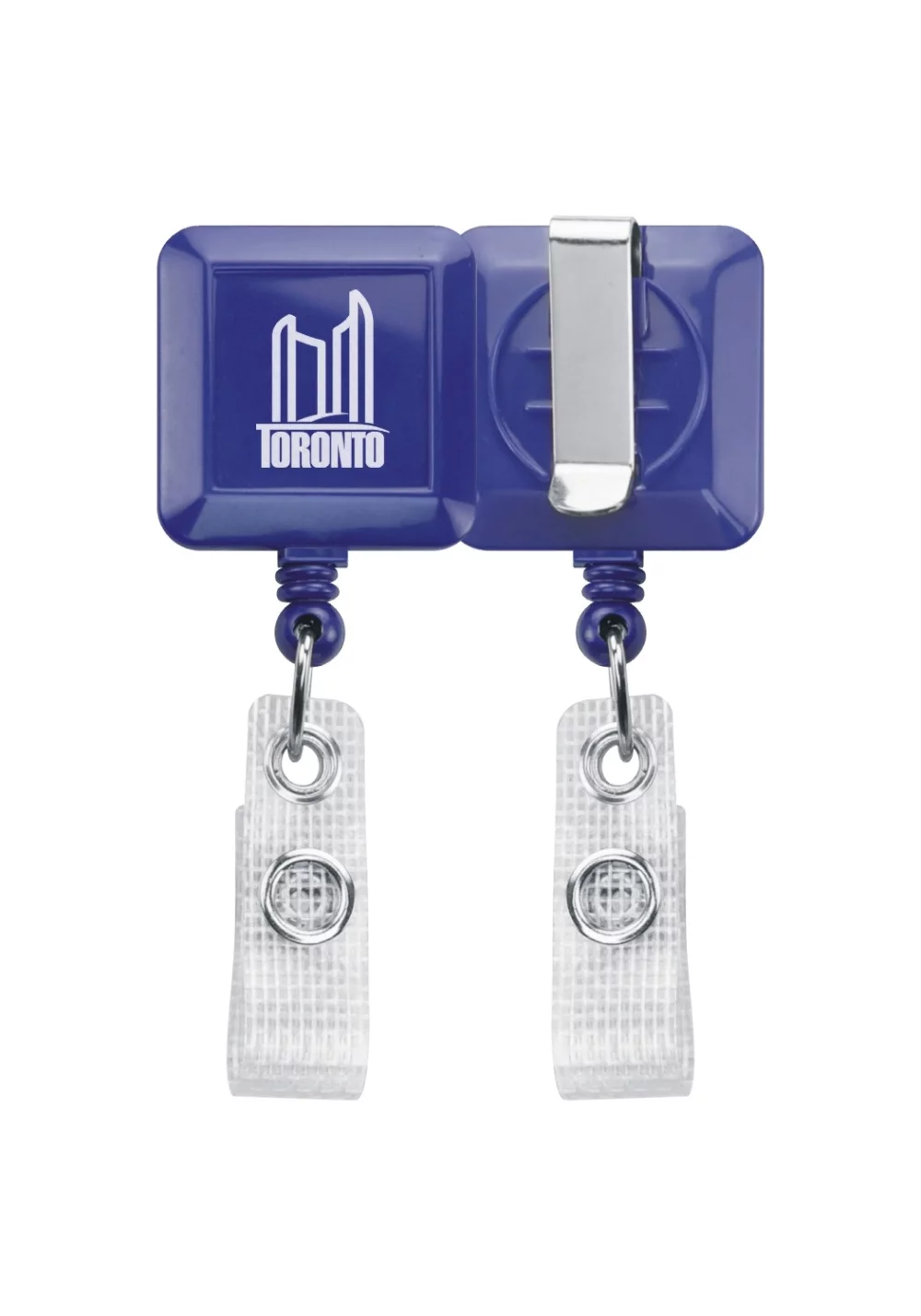 Porte-stylo rétractable carré - Impression par tampon 1 couleur PMS