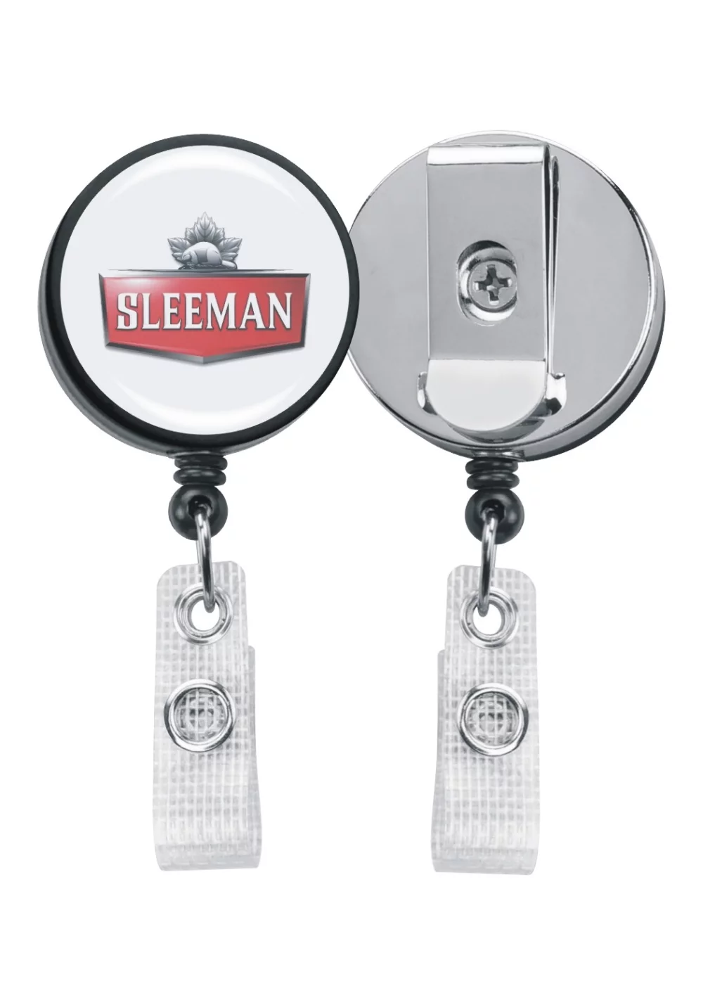 Retractable Holder Heavy Duty - Printed 4 color process and epoxy dome