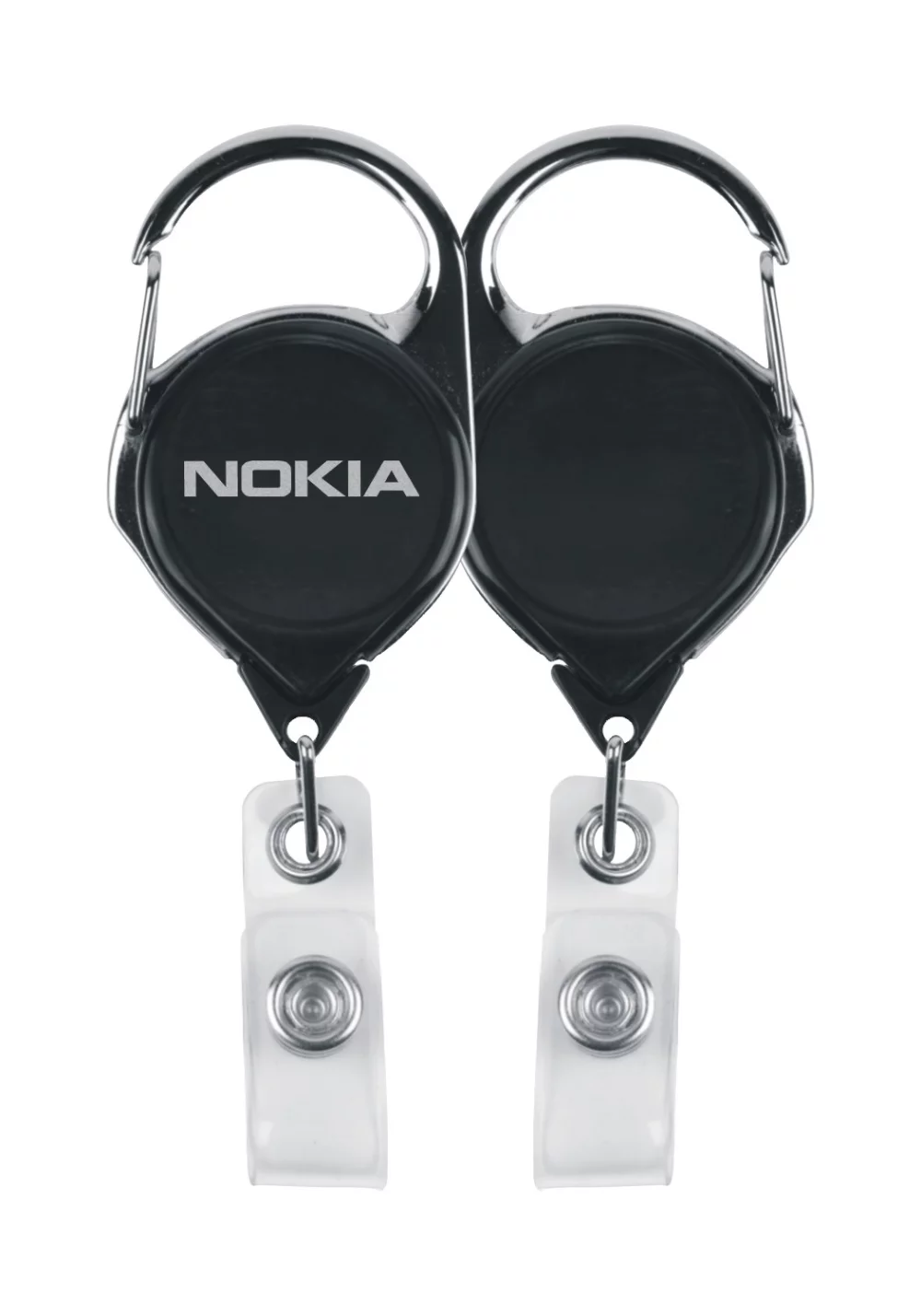 Retractable Holder Carabiner - Pad printing 1 PMS color