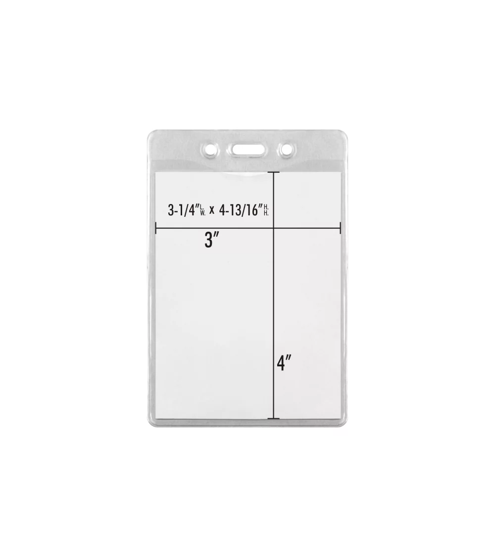 ID badge holder Vinyl convention pouch