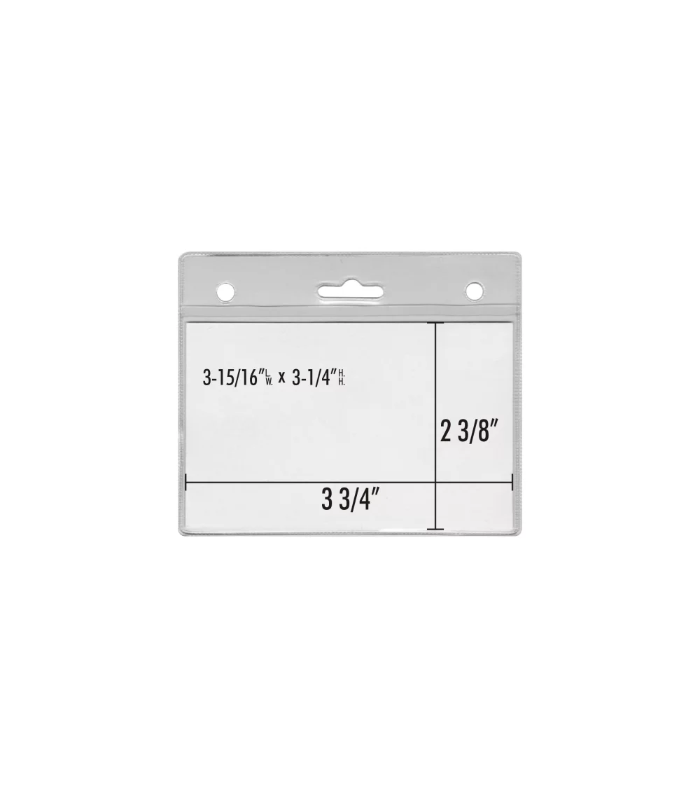 ID badge holder Vinyl convention pouch