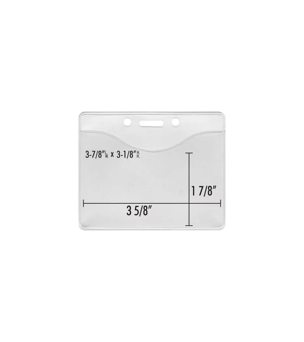 ID badge holder Enviro-friendly convention pouch ''H'' *Biodegradable*