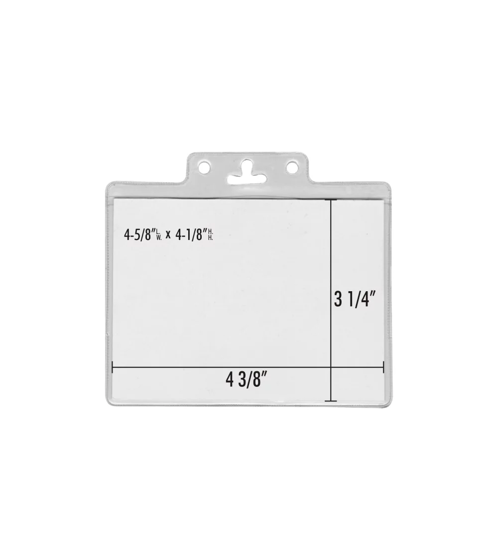 ID badge holder Vinyl convention pouch