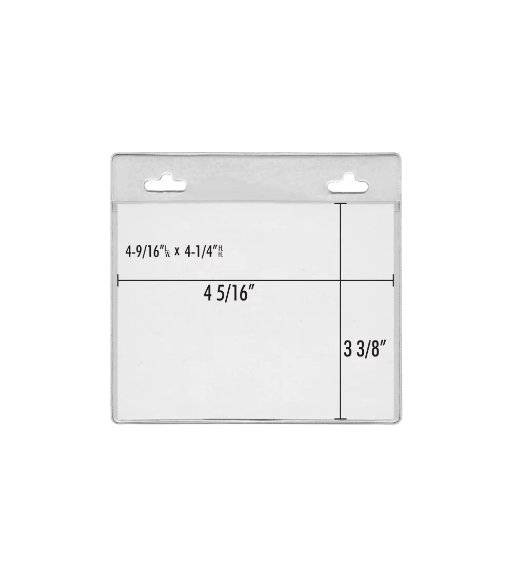 ID badge holder Vinyl convention pouch (2 slots)