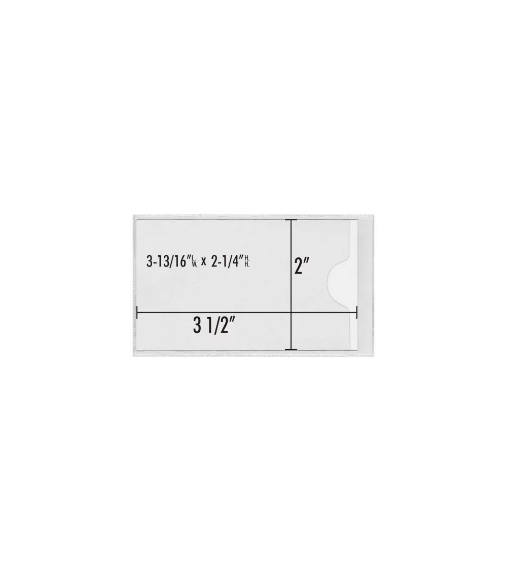 ID badge holder self-adhesive convention pouch