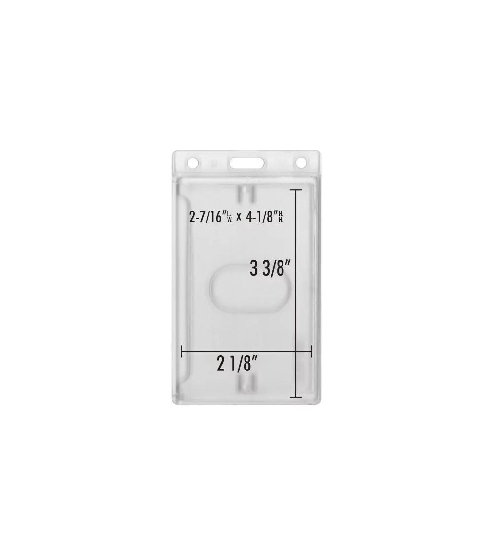 ID badge holder Rigid card protector ''V''