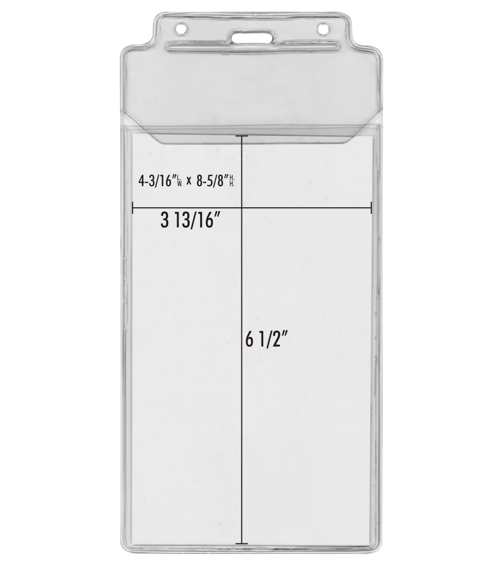 ID badge holder Vinyl convention pouch