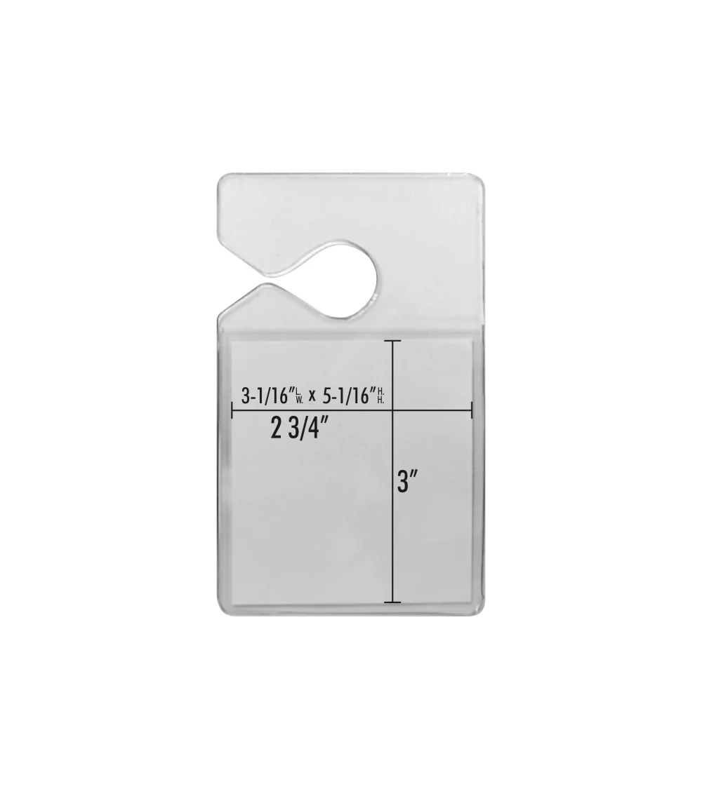 ID badge holder for Rear view mirror - .020'' res. 170°C ''V''