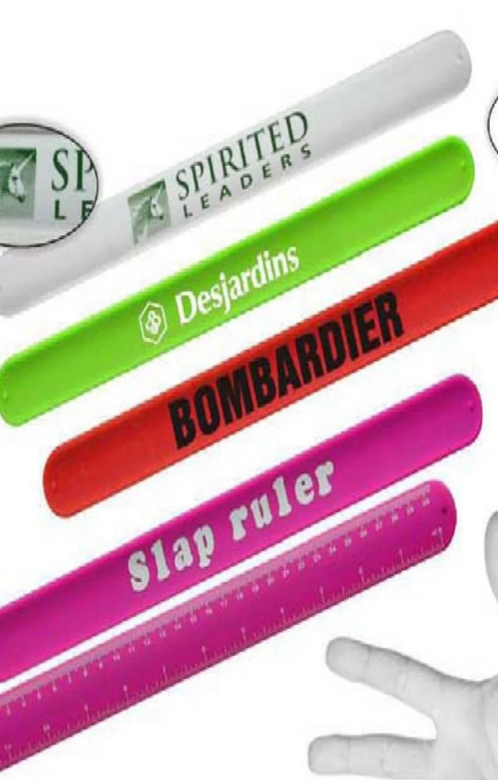 Slap Silicone Ruler Band - 1-3/16'' x 13''