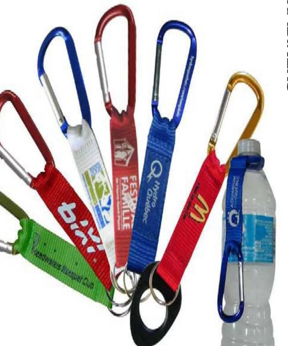 Carabiner 2-1/4'' (Flat Side) - with Screen Printed strap