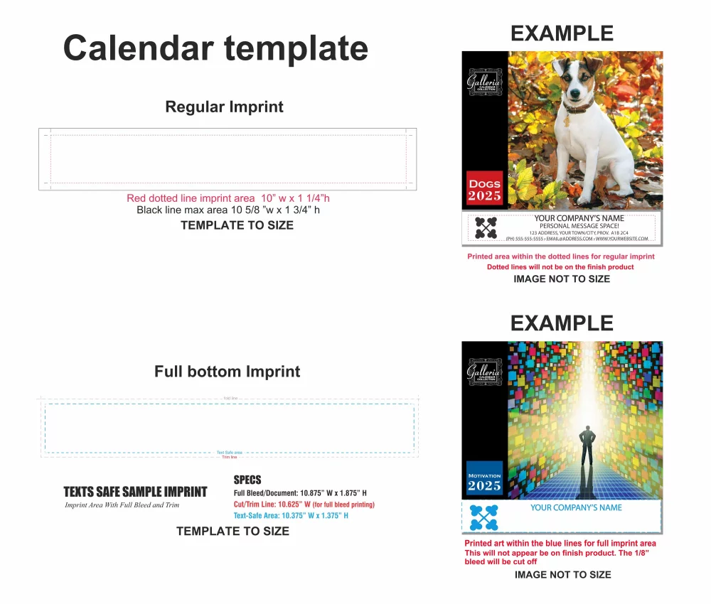 Calendrier mural Galleria 2025 Scènes de l'Ouest du Canada