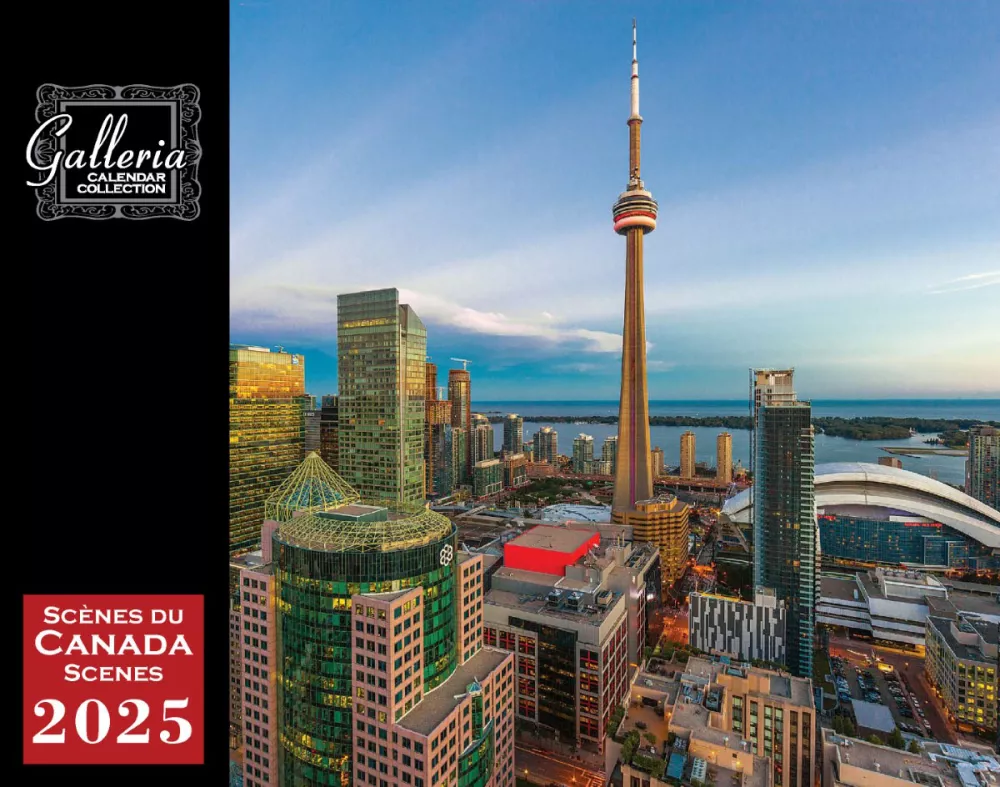 Calendrier mural Galleria 2025 Scènes du Canada (anglais/français)