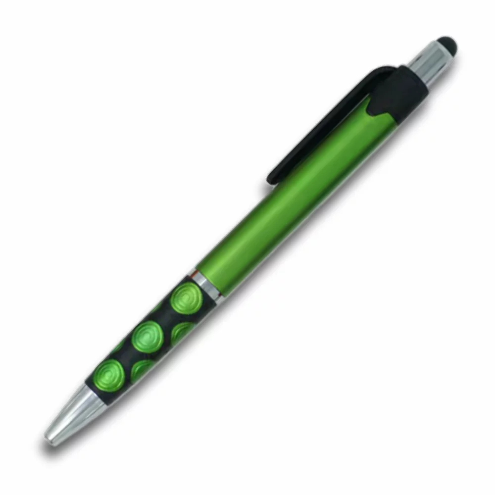 Stylos à action de piston en plastique Carlyon avec stylet PDA (3-5 jours)