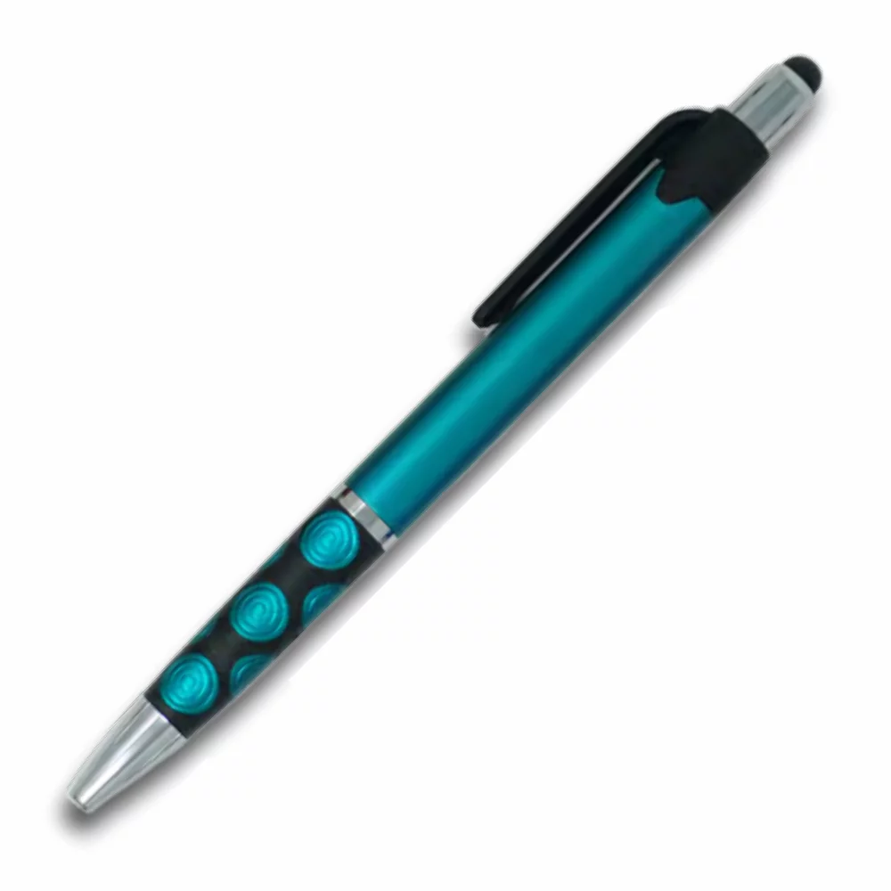 Stylos à action de piston en plastique Carlyon avec stylet PDA (3-5 jours)