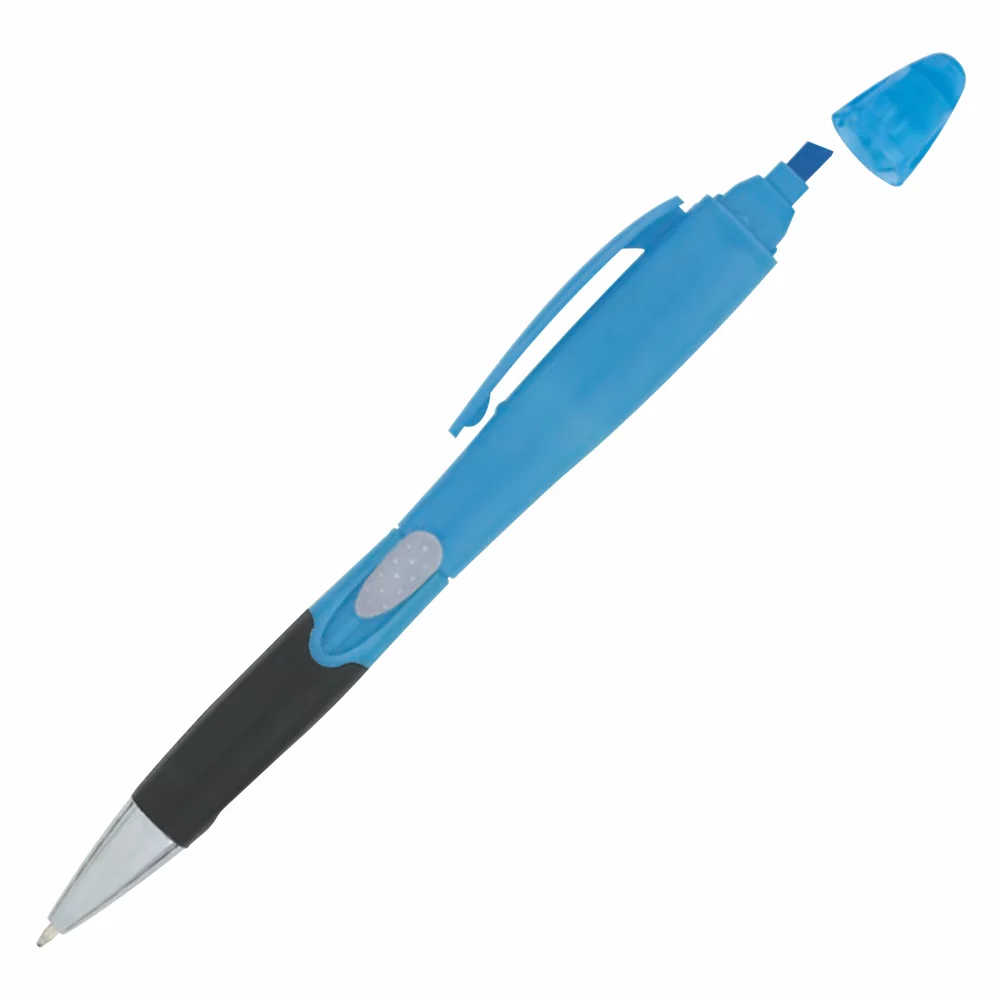 Dual Plastic Side Slide Action Pen/ Highlighter (3-5 Days)