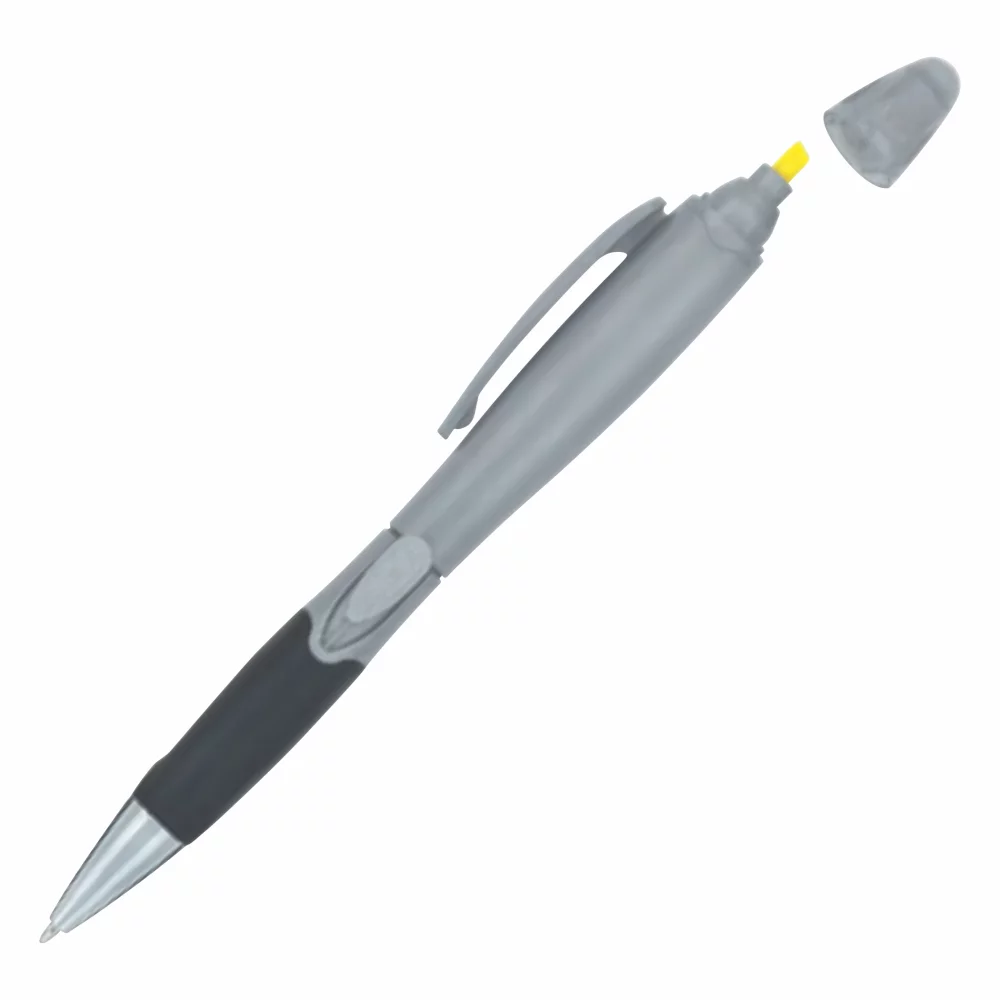 Dual Plastic Side Slide Action Pen/ Highlighter (3-5 Days)