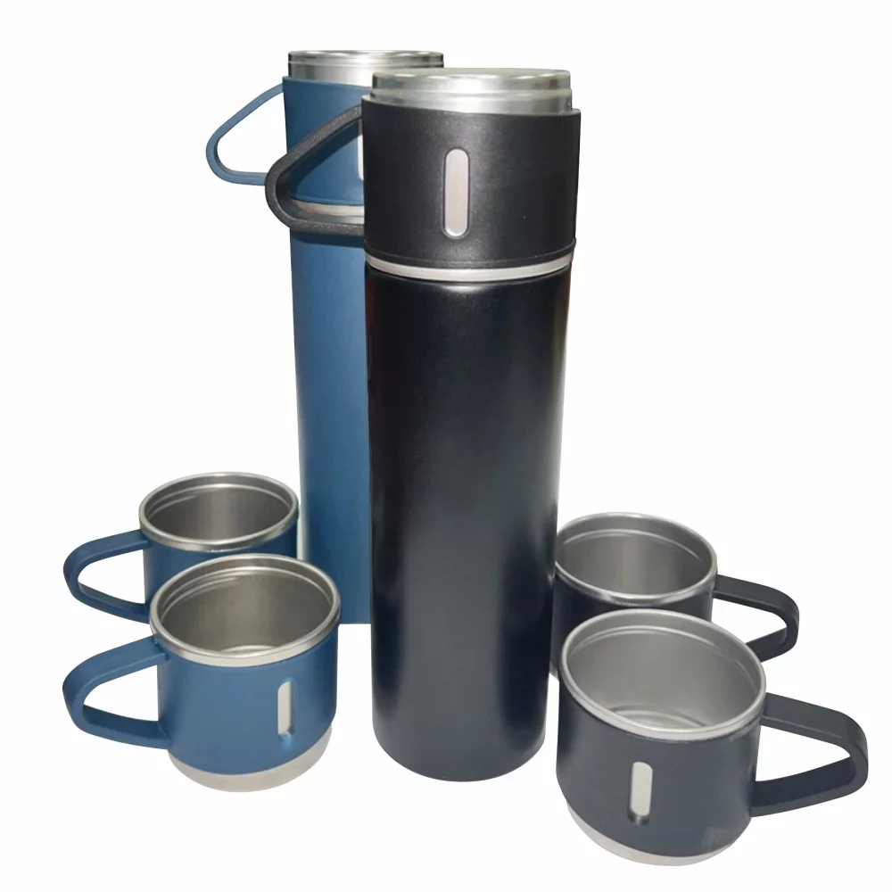 Flasque sous vide Thermos avec 2 tasses à boire (3-5 jours) NEUF