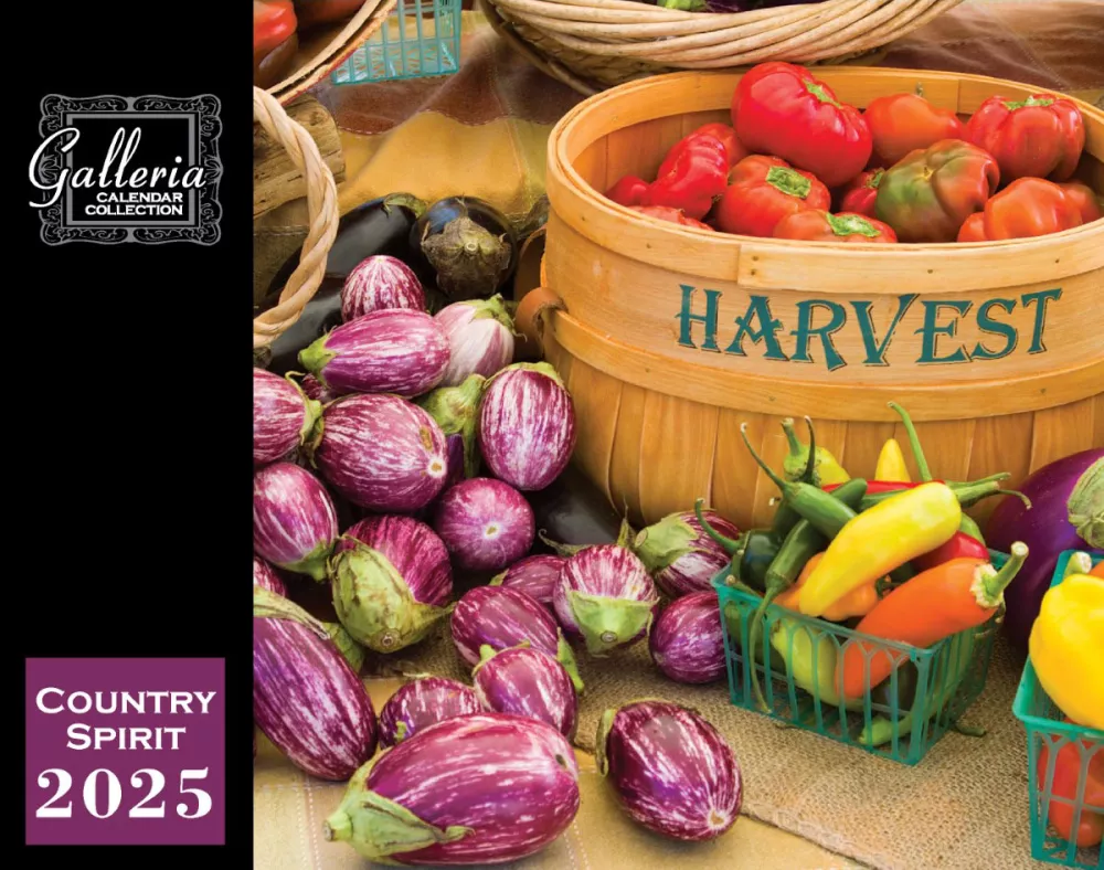 Calendrier mural Galleria 2025 Esprit campagnard