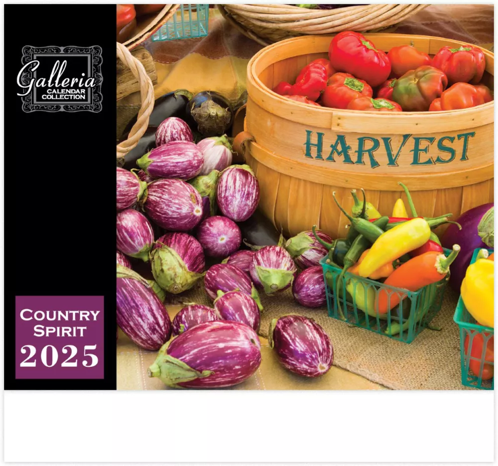 Calendrier mural Galleria 2025 Esprit campagnard