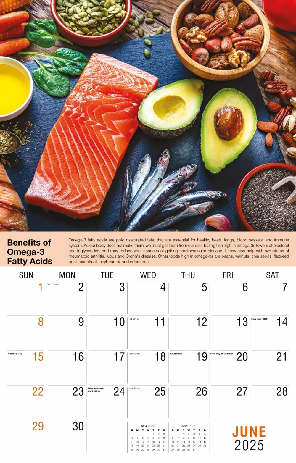 Calendrier mural Galleria 2025 Conseils de santé