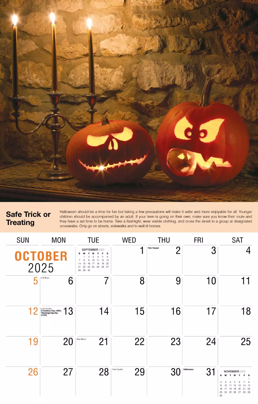 Calendrier mural Galleria 2025 Conseils de santé