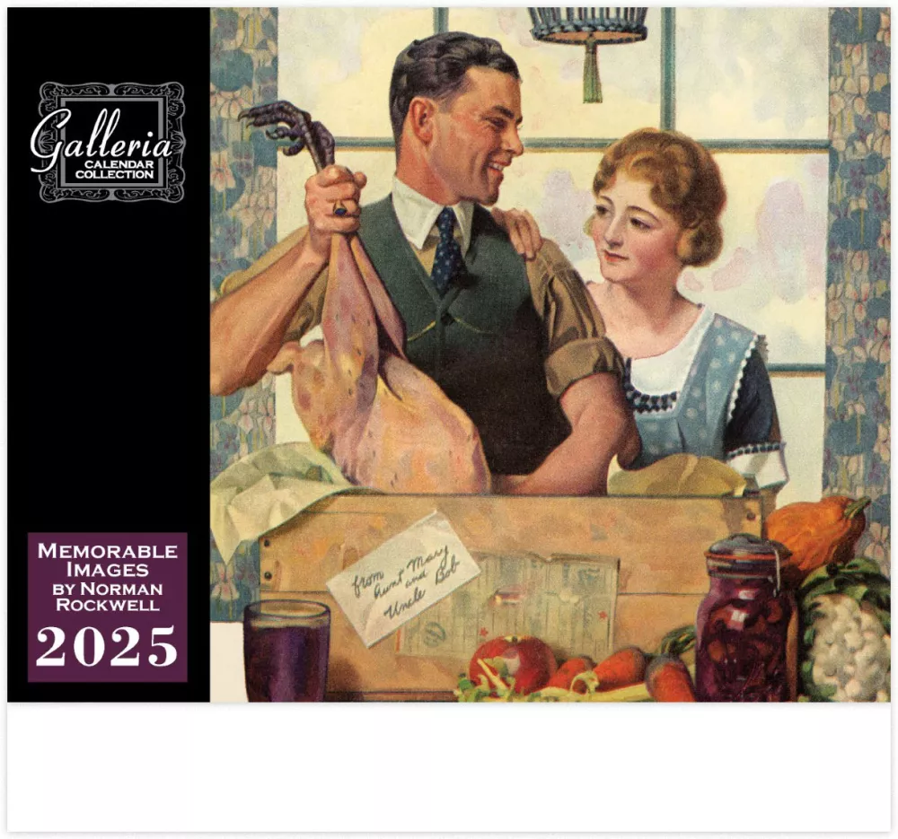 Calendrier mural Galleria 2025 Norman Rockwell
