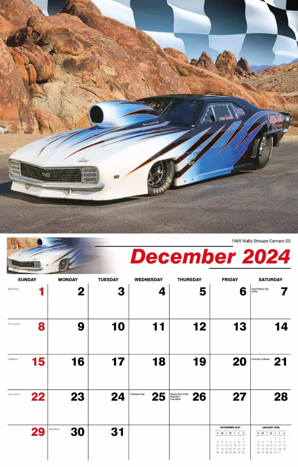 Calendrier mural Galleria 2025 Road Warriors