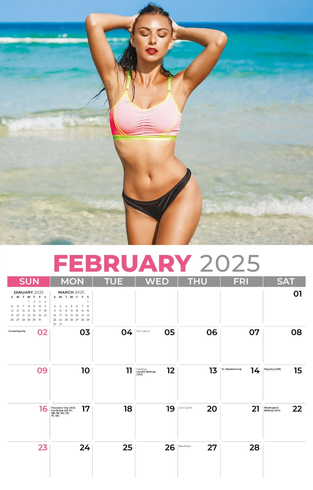 Calendrier mural Galleria 2025 Maillots de bain
