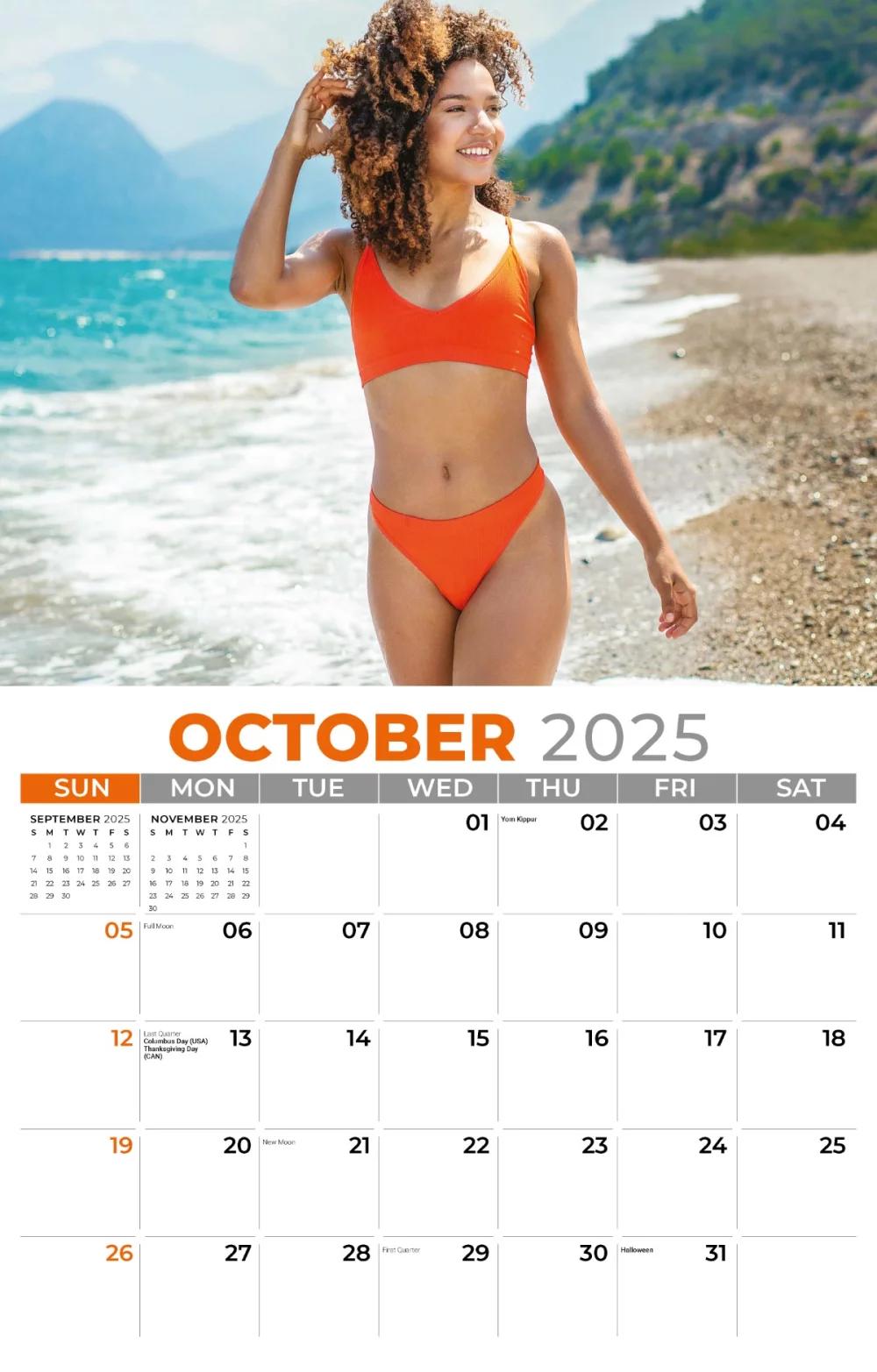 Calendrier mural Galleria 2025 Maillots de bain