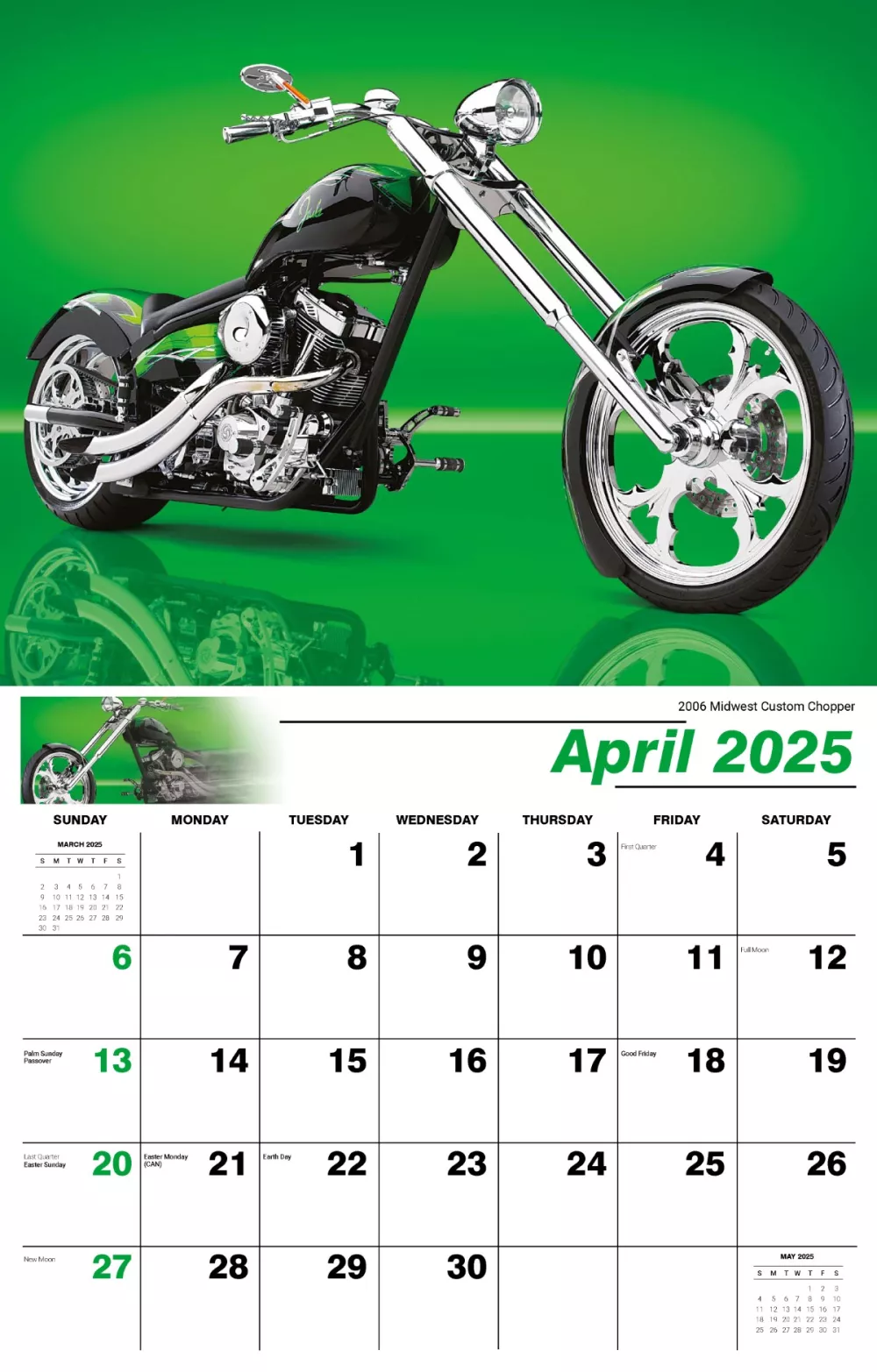 Calendrier mural Galleria 2025 Calendrier Mania Moto