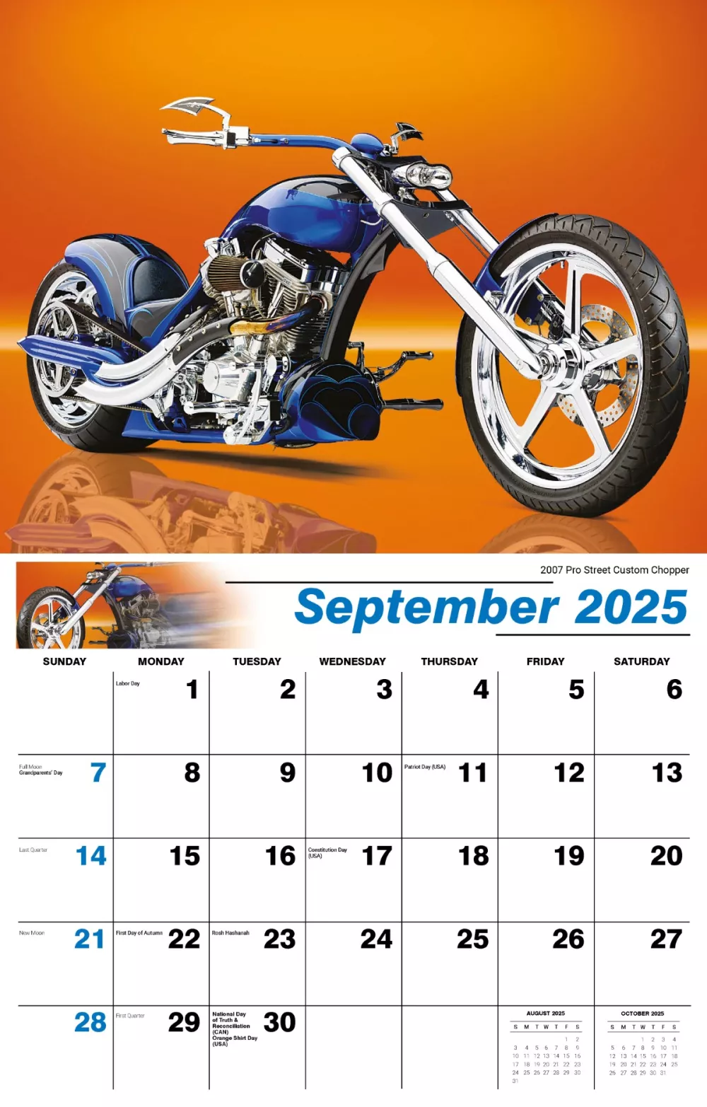 Calendrier mural Galleria 2025 Calendrier Mania Moto