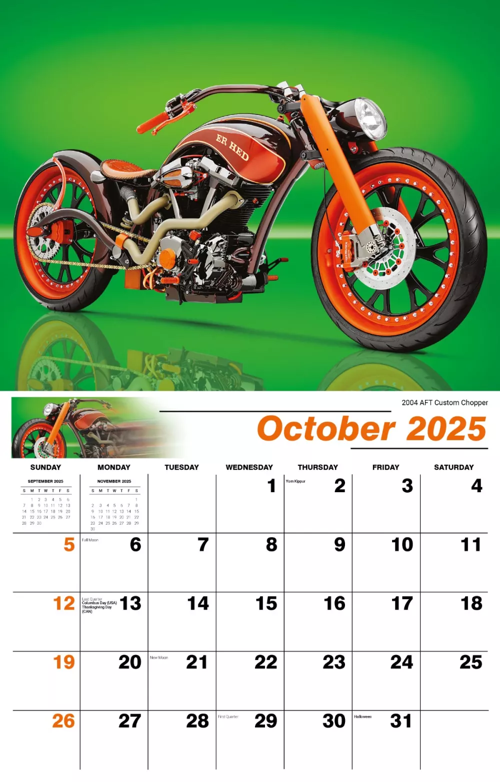 Calendrier mural Galleria 2025 Calendrier Mania Moto