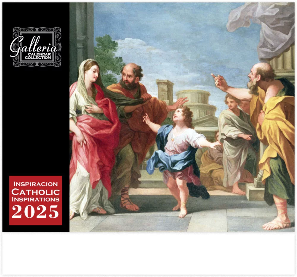 Calendrier mural Galleria 2025 Inspirations catholiques SP/ANG